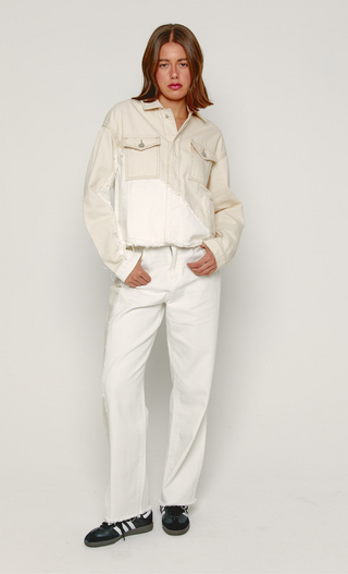 Two Tone Panel Jeans