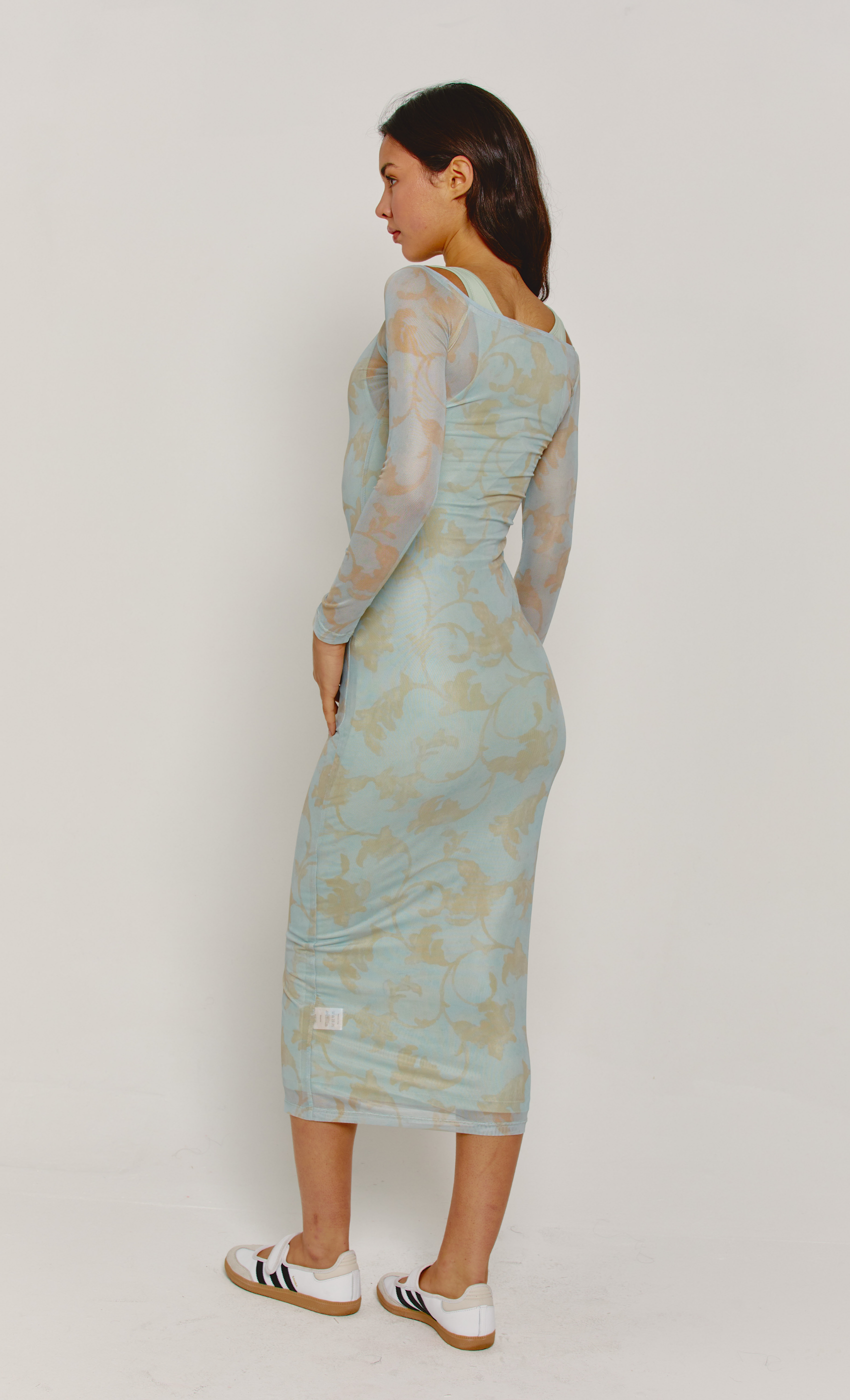 long sleeve midi dress uk Emerald Coast Sequin Long Sleeve Midi Dress