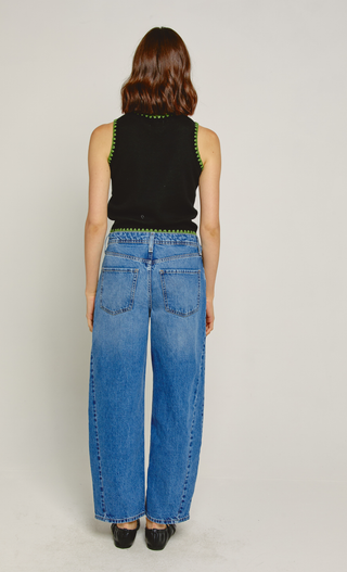 Black Pear Tree Knit Tank Top