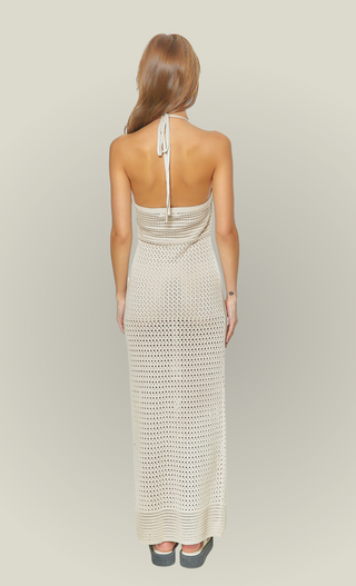 Abi Halter Knit Maxi Dress
