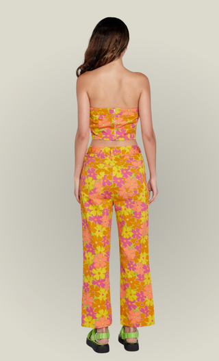 Organic Cotton Floral Bustier Top