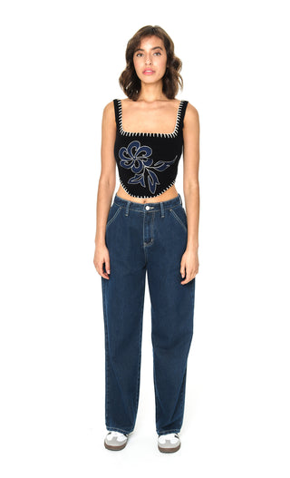 CLITA EMBROIDERED CORSET