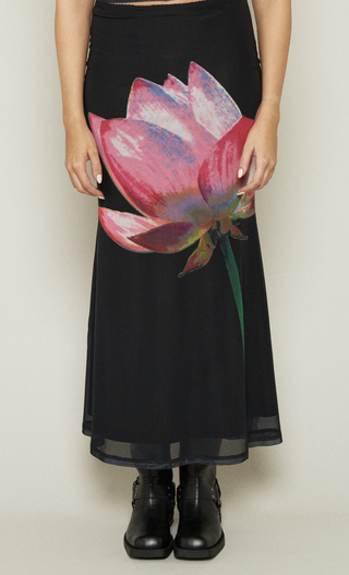 FIA DIGITAL FLORAL MESH SKIRT Another Girl