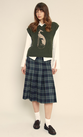 Skinny Dog Olive Jumper Vest