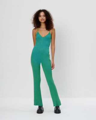 Organic 2-Toned Rib Jumpsuit