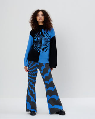 Organic Colour Block Knit Jumper