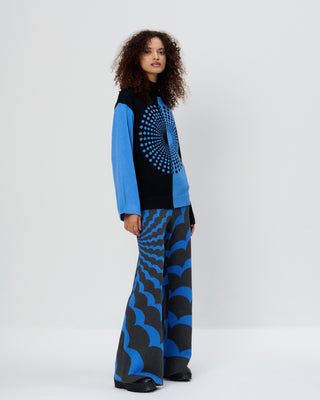 Organic Colour Block Knit Jumper