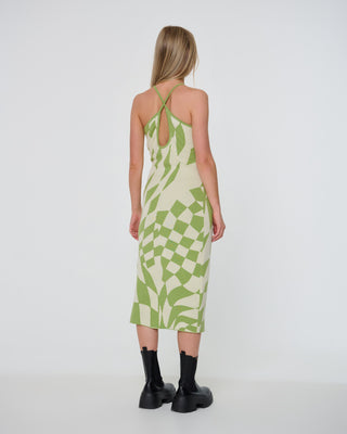 OC Cross Back Midi Dress