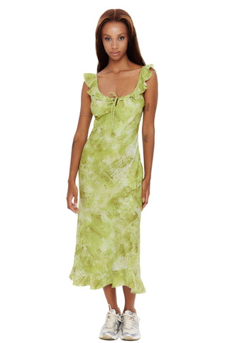 Lace Illusion Midi Dress