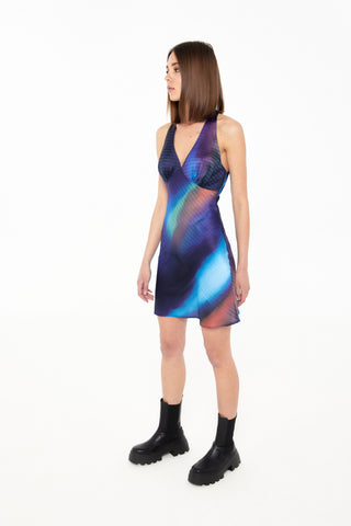 Mini Print Slip Dress