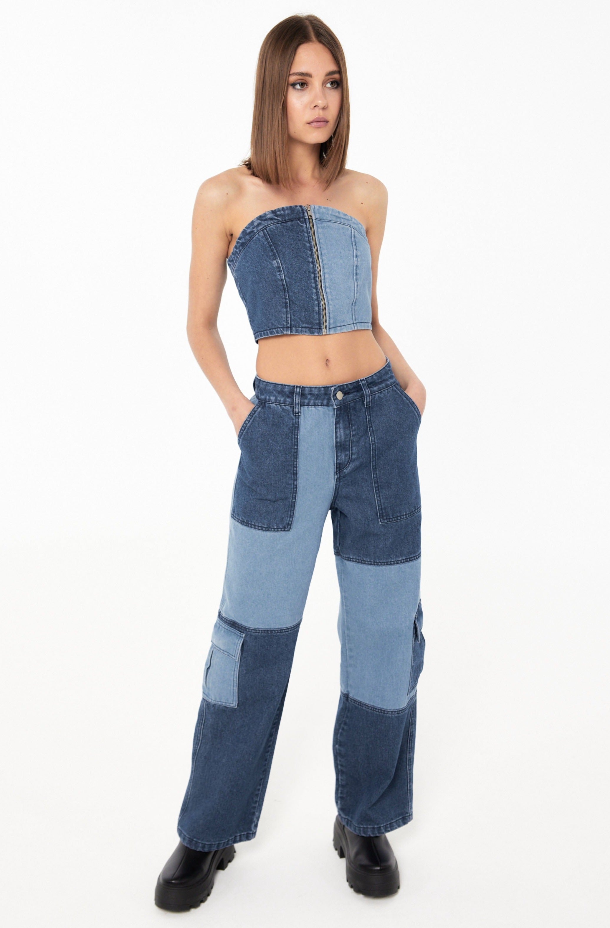 Combat hotsell denim jeans