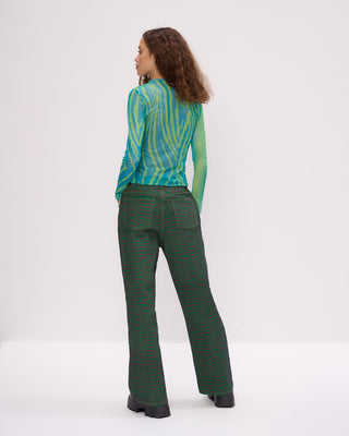 Space Blur Mesh Top
