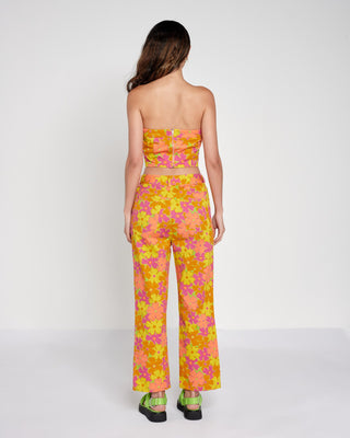 Organic Cotton Floral Bustier Top