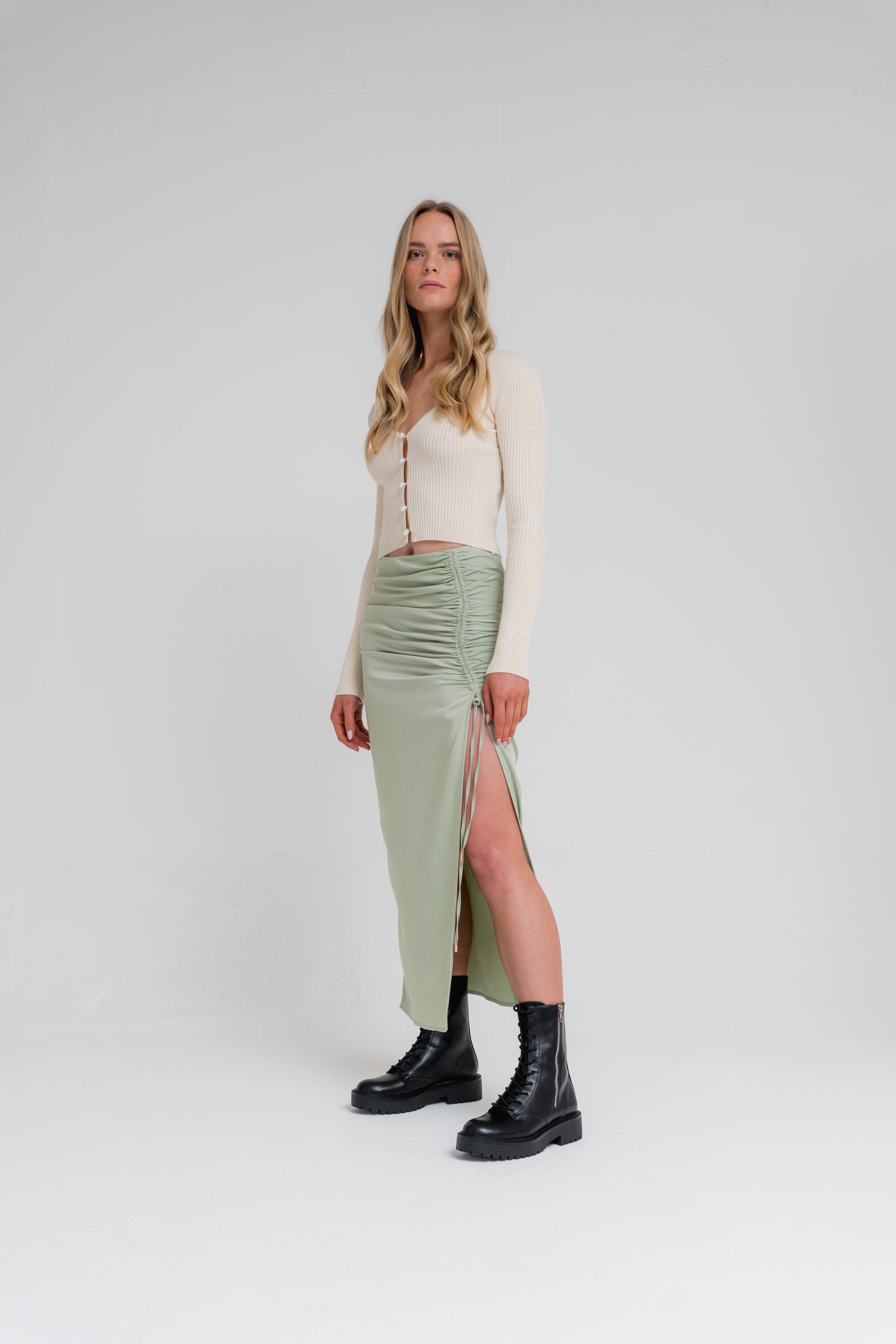 Drawstring skirt uk top