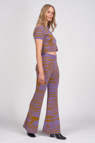 Certified Organic Abstract Polo Top