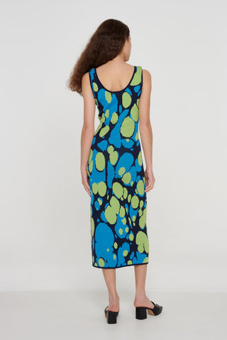 Organic Cotton Lava Lamp Knit Midi Dress