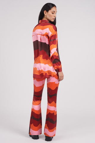 Recycled Wavy Printed Shirt