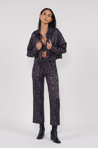Recycled Warp Print Jacket