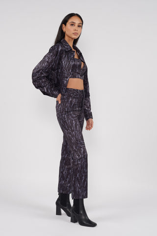 Recycled Warp Print Jacket