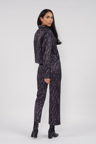 Recycled Warp Print Jacket