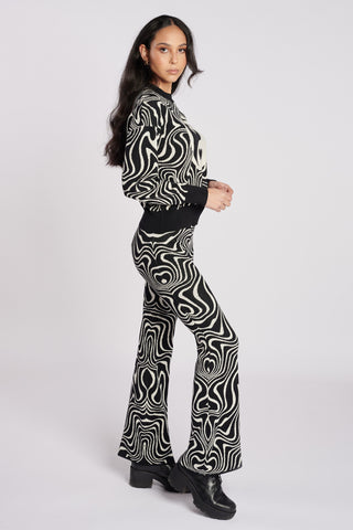 Certified Organic Cotton Swirl Knit Ying & Yang Sweater