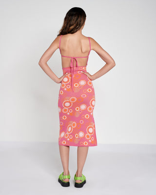 Abstract Bubble Intarsia Dress